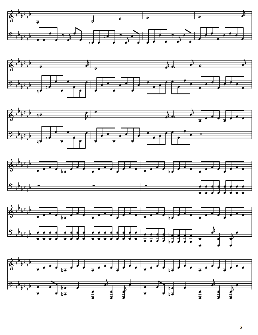 sheet music